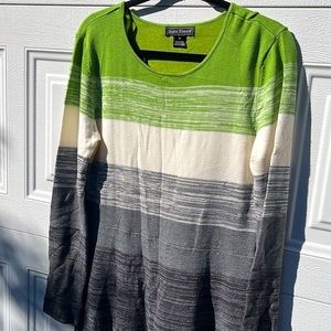 Jessica Howard Striped Sweater Dress